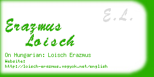 erazmus loisch business card